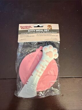 Pawsitively Purrfect Kitty Meal Set - Pink & White